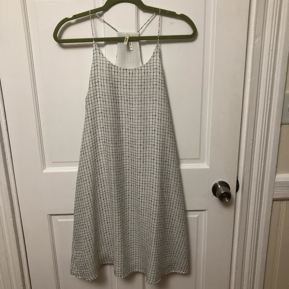 Truth NYC Dresses & Skirts - Racerback black and white windowpane dress